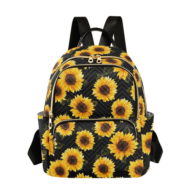 ALAZA Beautiful Sunflower Women Backpack Purse Ladies Fashion Shoulder Bag Daypack Travel Bag 7.5L