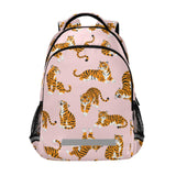 ALAZA Cute Tigers on Pink Backpack for Students Boys Girls School Bag Travel Daypack