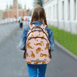 ALAZA Cute Tigers on Pink Backpack for Students Boys Girls School Bag Travel Daypack