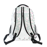 ALAZA Elephant With Flowers Floral White Stylish Large Backpack Personalized Laptop iPad Tablet Travel School Bag with Multiple Pockets