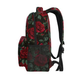 ALAZA Red Rose Flower Floral Large Backpack for Women Girls kids School Personalized Laptop iPad Tablet Travel School Bag with Multiple Pockets