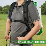 ALIENTABI Battery Backpack Sprayer, Battery Powered Backpack Sprayer 36/65 PSI for Low Budget in Lawn and Garden 4GL for Watering