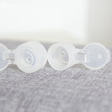 ALINK Travel Size Plastic Empty Toiletry Bottles, 30ml (1 oz) Pack of 6 Liquid Containers with Labels