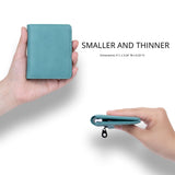 Alldaily Small RFID Wallet for Women Slim Compact Bifold Pocket Ladies Travel Mini Purse (Purist Blue)