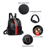 Alovhad Pu Leather Mini Backpack For Women Purse Cute Daypack Bag Fashion Shoulder Bag (A - Small Black)