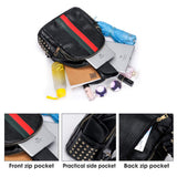 Alovhad Pu Leather Mini Backpack For Women Purse Cute Daypack Bag Fashion Shoulder Bag (A - Small Black)