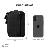 ALPAKA Admin Pouch Pro EDC Organizer - Small Tool Pouch with Smooth Zipper, Weatherproof Storage for Electronics, Cables, Travel Accessories - Black Axogrid 300D Fabric