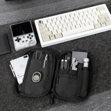 ALPAKA Admin Pouch Pro EDC Organizer - Small Tool Pouch with Smooth Zipper, Weatherproof Storage for Electronics, Cables, Travel Accessories - Black Axogrid 300D Fabric