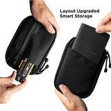 ALPAKA Admin Pouch Pro - EDC Organizer - Small Tool Pouch with Smooth Zipper, Weatherproof X - Pac Fabric, Electronics Storage for Travel - Black X - Pac X42 Material