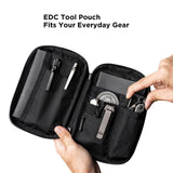 ALPAKA Admin Pouch Pro - EDC Organizer - Small Tool Pouch with Smooth Zipper, Weatherproof X - Pac Fabric, Electronics Storage for Travel - Black X - Pac X42 Material