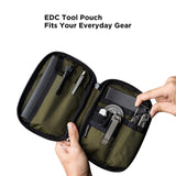 ALPAKA Admin Pouch Pro EDC Organizer - Small Tool Pouch with Smooth Zipper, Weatherproof X - Pac Fabric, Electronics Storage for Travel - Olive Green X - Pac X42 Material