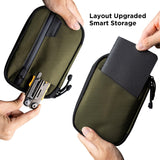 ALPAKA Admin Pouch Pro EDC Organizer - Small Tool Pouch with Smooth Zipper, Weatherproof X - Pac Fabric, Electronics Storage for Travel - Olive Green X - Pac X42 Material