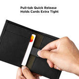 ALPAKA Ark Bifold Cash Wallet - Minimalist Front Pocket Wallet for Men Daily Use,Magnetic Closure for Security with RFID Blocking,Holds 8 - 12 Cards Plus Cash,Black Axoflux 300D