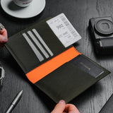 ALPAKA ARK Bifold Passport Wallet - Passport Holder with X - Pac VX21 Weatherproof Fabric, UV Proof, Passport Slot, 3 Card, Cash, Travle Documents Slots for Men Family Travel Journeys (Green)