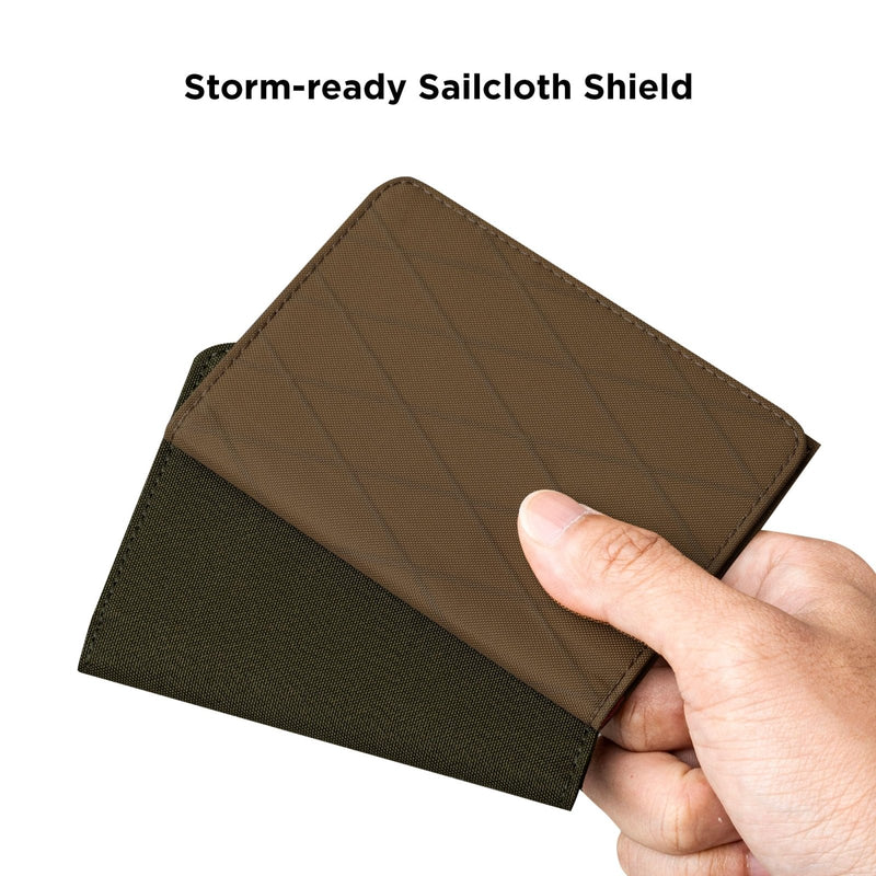 ALPAKA Ark Bifold Wallet Coyote Brown X - Pac VX21 - Rfid Card Holder - Holds 8 to 10 Cards - Designated Cash Slot - Built to Last - Polished and Professional Looking - Wallet for Men