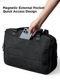 ALPAKA Bravo Brief - 16 Inch Laptop Briefcase, Black Computer Bag with Weatherproof Axoflux 400D Fabric, Messenger Bag for Men and Women, Business Shoulder Bag for Work Travel
