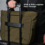ALPAKA Bravo Tote Bag for 16 Inch MacBook Pro – Weatherproof 16 Inch Laptop Briefcase for Men & Women, Work Travel Tote with Adjustable Shoulder Strap, Army Green Axoflux 600D