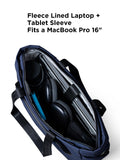 ALPAKA Bravo Tote Bag for 16 Inch MacBook Pro – Weatherproof 16 Inch Laptop Briefcase for Men & Women, Work Travel Tote with Adjustable Shoulder Strap, Blue Axoflux 600D