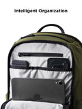 ALPAKA Elements Backpack Pro 24L - Green Laptop Backpack Fits 16'' Laptop with Dual Bottle Pockets, Travel Backpack for Men, Weather - Resistant 400D Axoflux Fabric for Business or College