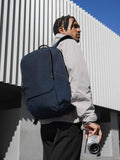 ALPAKA Elements Backpack Pro 24L - Moonlight Blue Laptop Backpack Fits 16'' Laptop with Dual Bottle Pockets, Travel Backpack for Men, Weather - Resistant 400D Axoflux Fabric for Business or College