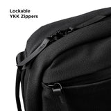 ALPAKA Elements Tech Brief Pro 12L - 3 - in - 1 Recycled Fabric Laptop Briefcase Backpack for 16" Laptop, Anti - Theft Secure with Luggage Pass - Through, Water - Resistant, Fits Tech & Business Essentials,Black