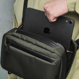 ALPAKA Elements Tech Case Max X - Pac VX21 - Transforms into Sling Bag with Adjustable Strap, Weatherproof Fabric, Lockable YKK Zippers fits iPad Mini 6, Electronics, EDC Gears, Dark Green