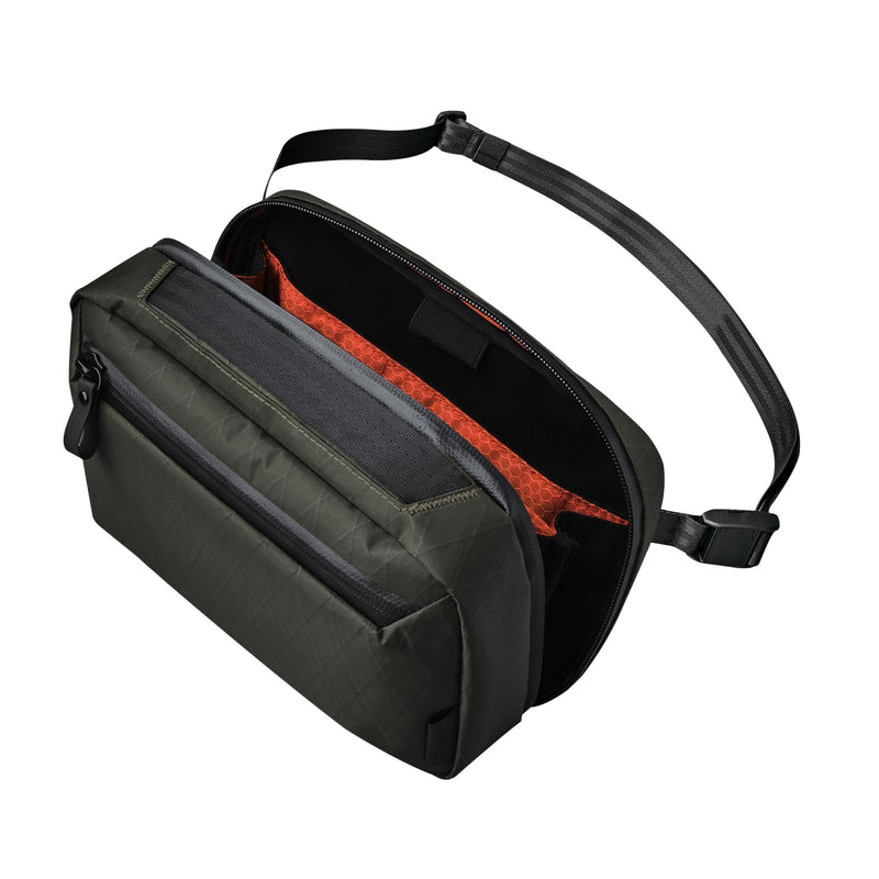 ALPAKA Elements Tech Case Max X - Pac VX21 - Transforms into Sling Bag with Adjustable Strap, Weatherproof Fabric, Lockable YKK Zippers fits iPad Mini 6, Electronics, EDC Gears, Dark Green