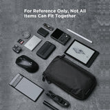ALPAKA Elements Tech Case Mini - Compact Electronics Organizer, Small Cable Bag for Chargers and Earbuds, Phone Pouch, Travel Accessory Case, Crossbody Sling, Black X - Pac VX42