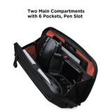 ALPAKA Elements Tech Case Mini - Compact Electronics Organizer, Small Cable Bag for Chargers and Earbuds, Phone Pouch, Travel Accessory Case, Crossbody Sling, Black X - Pac VX42