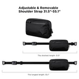 ALPAKA Elements Tech Case Mini - Compact Electronics Organizer, Small Cable Bag for Chargers and Earbuds, Phone Pouch, Travel Accessory Case, Crossbody Sling, Black X - Pac VX42