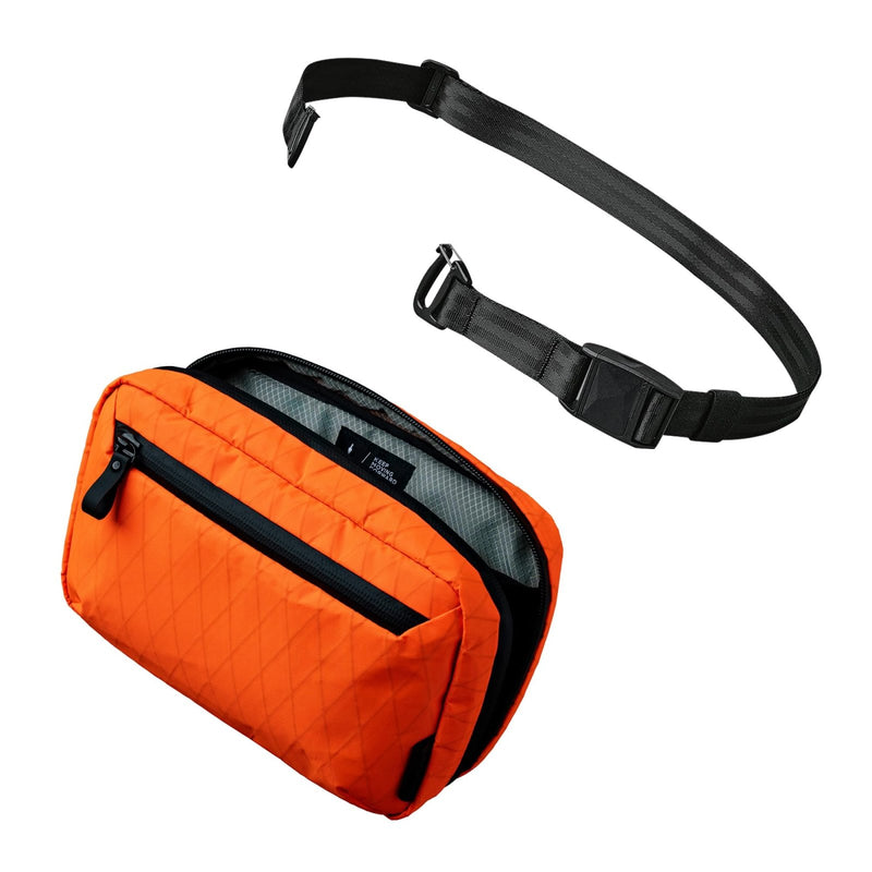 ALPAKA Elements Tech Case Mini Pro Strap - Replacement Crossbody Shoulder Bag Strap,Maglockz Magnetic Quick - Release Buckle - Adjustable & Detachable,Hot Orange X - Pac VX25