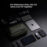 ALPAKA Elements Tech Case - Travel Organizer Pouch for Electronics, Cables, EDC with Weatherproof Fabrics, YKK Zippers (Dark Green VX21)