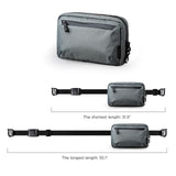 ALPAKA Elements Tech Case - Travel Organizer Pouch for Electronics, Cables, EDC with Weatherproof Fabrics, YKK Zippers(Slate Grey VX21)