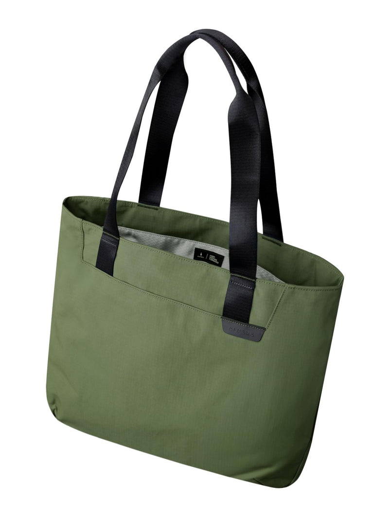 ALPAKA Elements Tote 20 L - Spacious Interior Tote Bag with Foldable, Semi - padded Sleeve fits 16" Laptop, Built In Bottle Pocket, Waterproof Fabric, Green Axoflux 210D