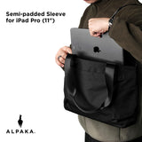 ALPAKA Elements Tote 9L - Small Tote Bag for Commute & School, Fits 11” Laptop/iPad Pro, Foldable, Waterproof, Magnetic Closure, Bottle Pocket Laptop Bags for Men Women