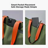 ALPAKA Elements Tote Bag 14.5L - Travel Totes with Durable, Foldable, Self - Standing, 6 Internal Pockets, Magnetic Suction wtihout Zipper, Weatherproof Fabric for Daily