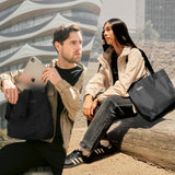 ALPAKA Elements Tote S and HUB Carabiner (L) - Spacious Interior City Walk Tote Bag with Slip Pockets,Casual Use,Self Standing; Quick Release Keychain with Magnetic Belt Clip - EDC Carabiner for Keys