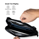 ALPAKA Flight Pouch - Mens Travel Bag Crossbody Phone Case, 0.3L Travel Purse for men,Water - resistant Fabric, Adjustable & Detachable Shoulder Strap, YKK Zipper,Travel Wallet Black