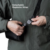 ALPAKA Flight Sling Bag 1L - Small Men's Crossbody Bag with YKK Zipper, Adjustable & Detachable Shoulder Strap, Weather - resistant Fabric Compact EDC Sling for Daily Essentials (Black X - Pac VX42)