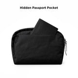 ALPAKA Flight Sling Bag 1L - Small Men's Crossbody Bag with YKK Zipper, Adjustable & Detachable Shoulder Strap, Weather - resistant Fabric Compact EDC Sling for Daily Essentials (Black X - Pac VX42)