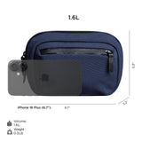 ALPAKA Go Sling Nano 1.6L Compact Camera Sling Bag for Men - Small EDC Crossbody Bag for Point & Shoot Cameras (Blue)