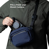 ALPAKA Go Sling Nano 1.6L Compact Camera Sling Bag for Men - Small EDC Crossbody Bag for Point & Shoot Cameras (Blue)
