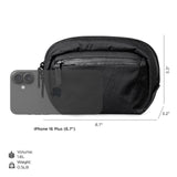 ALPAKA Go Sling Nano 1.6L Compact Camera Sling Bag for Men - Small EDC Crossbody Bags for Point & Shoot Cameras - Weatherproof Shoulder Bag with Detachable Strap (8.6"x5.3"x3.2") - Black X - Pac VX21