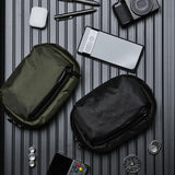 ALPAKA Go Sling Nano 1.6L Compact Camera Sling Bag for Men - Small EDC Crossbody Bags for Point & Shoot Cameras - Weatherproof Shoulder Bag with Detachable Strap (8.6"x5.3"x3.2") - Black X - Pac VX21