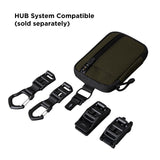 ALPAKA HUB Pouch Pro EDC Organizer - Small Tool Pouch for Electronics, Cables with YKK Zipper, Daily Use and Travel - Army Green Axogrid 300D Weatherproof UV Resistant Fabric