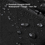 ALPAKA HUB Pouch Pro EDC Organizer - Small Tool Pouch for Electronics, Cables with YKK Zipper, Daily Use and Travel - Black Axogrid 300D Weatherproof UV Resistant Fabric