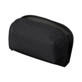 ALPAKA Hub Zip Pocket Black Axoflux 300D - Zipper Wallet - Key Pouch for Car Keys - 30 Cards Max- Two Accordion Storage Sections - Magnetic Closure SD Card Case - HUB Accessories Compatible