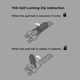 ALPAKA Hub Zip Pocket Black Axoflux 300D - Zipper Wallet - Key Pouch for Car Keys - 30 Cards Max - Two Accordion Storage Sections - Magnetic Closure SD Card Case - HUB Accessories Compatible