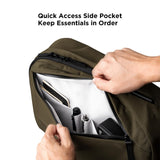 ALPAKA Metro Backpack and HUB Carabiner(L) - 12L Fits a Thin 14" Laptop Small Backpack, Soft Touch Fleece Lined Laptop Sleeve; Quick Release Keychain with Magnetic Belt Clip - EDC Carabiner for Keys.
