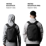 ALPAKA Metro Backpack Pro and Zip Pouch - Fits 15.6" Laptop Business Travel Backpack with YKK Zippers, MOD Key Leash & Luggage Pass - through, RFID - Blocking Small Cash and Card Zip Wallet with YKK Zipp